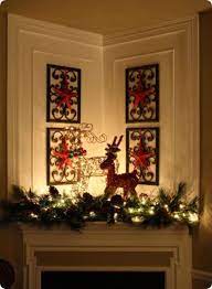 holiday fireplace mantel decorating ideas