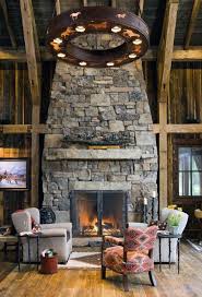 Rustic Stone Fireplace Stone Fireplace
