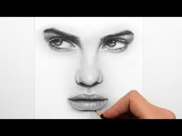 drawing eyes nose and lips with