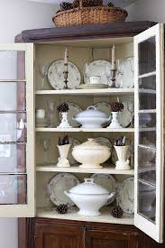 decorating the china cabinet for