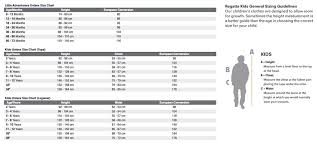 Regatta Clothing Size Guide Cherry Tree Country Clothing