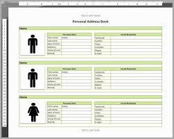 71 Pleasant Photos Of Address Book Excel Template Free Best