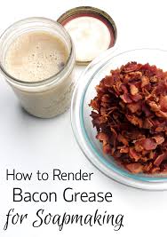 prepare bacon grease for soapmaking