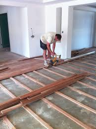 install oak flooring on a concrete base