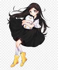 If you have virgin black hair—aka hair that hasn't ever been dyed—you're going to have a much easier time with dyeing black hair brown than someone who has colored their hair black. Anime Girl Black Hair Brown Eyes Hd Png Download Vhv