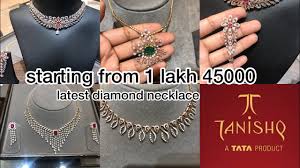 tanishq diamond necklace design with