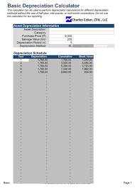 Download Macrs Depreciation Table Excel For Free Formtemplate