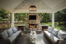 Outdoor Fireplace Patio Patio