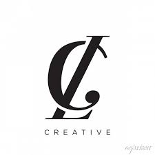 cl logo design vector icon плакаты на