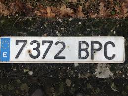Die schrift ist hier schwarz auf gelben. Original License Plate Kennzeichen Nummernschild Spanien In Bayern Kulmbach Ebay Kleinanzeigen