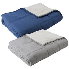 Check spelling or type a new query. Great Bay Home 15lb Sherpa Lined Reversible Weighted Blanket