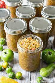 green tomato relish a family feast