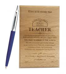 Gift For Teacher Parker Pen Best Teacher Certificate