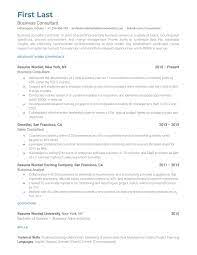 business consultant resume exles for