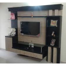 brown teak wood lcd tv unit at best