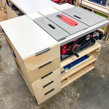 diy table saw stand with plans the