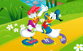 , donald duck wallpaper iphone more information × donald duck 1149×800. Donald Duck And Daisy Duck Dancing With Rollers Walt Disney Hd Wallpapers 2560x1600 Wallpapers13 Com