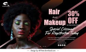 makeup banner vectors stock for free