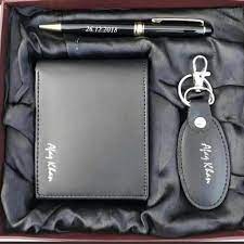 Customize Name Wallet Keychain Pen Set