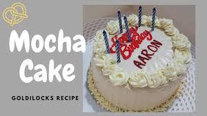 The cake is iced with a combination of plain and chocolate whipped cream marbled together. Mocha Cake Ala Goldilocks How To Make Mocha Cake Recipe Youtube