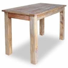 The pop of colour in the background allows the room to feel brighter and more alive. Solid Reclaimed Wood Dining Table 47 2 Rustic Dining Room Furniture Kitchen Usa 8718475569053 Ebay