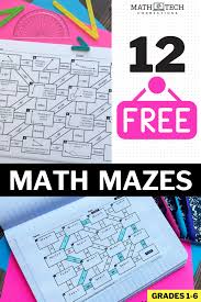 Mazes For Math Review Math Tech