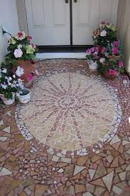 Leftover Tile Mosaic Floor Tile Patio