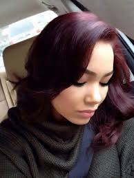This color would probably work on black hair but unfortunately you might have to bleach it first, or start slowly lightening your hair first. Black Burgundy Hair Color Hairstyles Vip