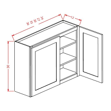 Shaker Antique White 27x30 Double Door