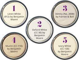 top 5 white paint colors cream paint