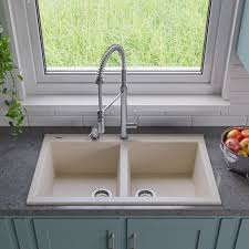 double bowl granite kitchen sink