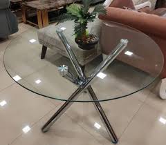 Glass Top Round Center Table Size