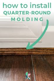 how to install quarter round molding