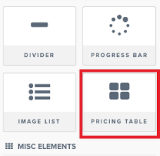 Pricing Table Element Clickfunnels