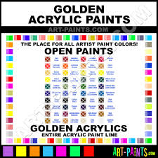 Golden Open Acrylic Paint Colors Golden Open Paint Colors