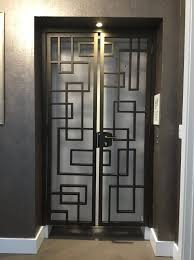  Custom One Of A Kind Residential Elevator Security Gate From Field Measurements Drawings To Fab Grill Door Design Security Door Design Metal Doors Design