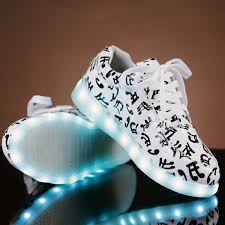 Musical Note Led Light Up Shoes Apollobox