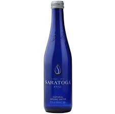 Saratoga Non Sparkling Water Blue Glass