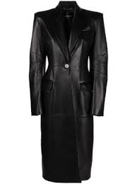 Versace Leather Coats For Women