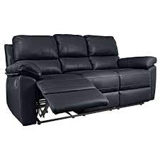 Every detail of these recliner sofas is soft and snug. Buy Argos Home Toby 3 Seater Faux Leather Recliner Sofa Black Sofas Argos