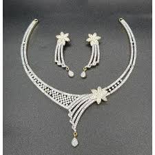 artificial diamond necklace set
