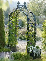 Metal Rose Arches With Planters