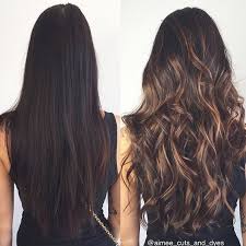 Black hair with navy blue highlights! Flattering Caramel Highlights On Dark Brown Hair Hair Fashion Online