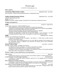 Includes types of resumes, how to choose the best resume format, fonts, categories to include an objective statement is a quick outline of your employment goals with the company you're applying to and should take up no more than a sentence. I Am An Undergraduate At A Semi Target Uk University Destroy My Internship Cv Please Wall Street Oasis