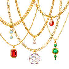 gold jewellery vectors ilrations
