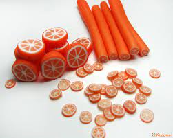 Уроки лепки из полимерной глины для начинающих: колбаска Апельсин | Крестик