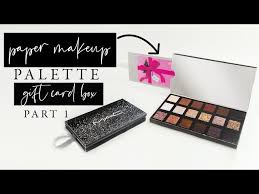 makeup palette gift card holder box