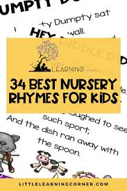 34 best nursery rhymes for kids