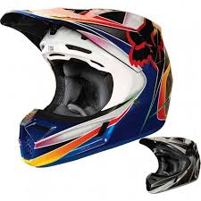 Fox Racing V3 Kustm Mvrs Mens Motocross Helmets
