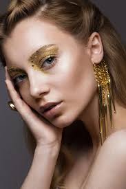 gold makeup stock images search stock